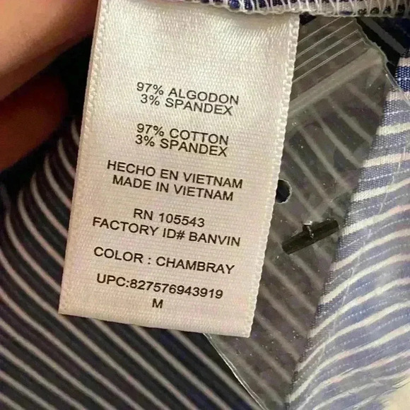 Thakoon for design nation striped button front shirt‎ women Medium NWOT - Picture 8 of 8